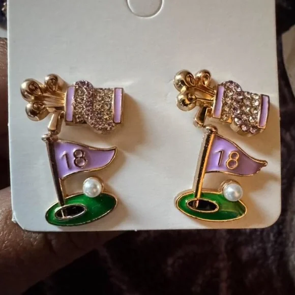 ⛳️ Golf Earrings ⛳️ - Picture 2 of 5